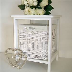 Basket storage table