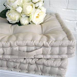 Linen box cushion