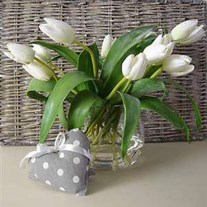 White tulip arrangement