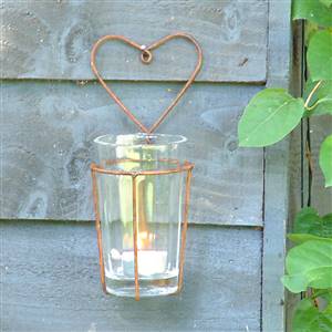 Heart wire sconce