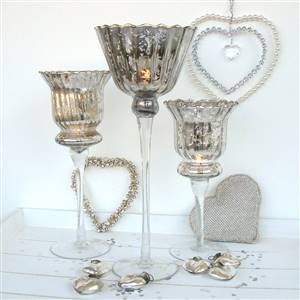 Tall cup candle holder