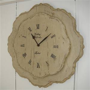 Large wooden wall clock