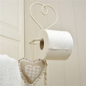 Heart toilet roll holder stand