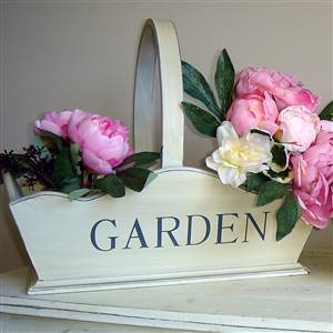 Country chic large garden trug