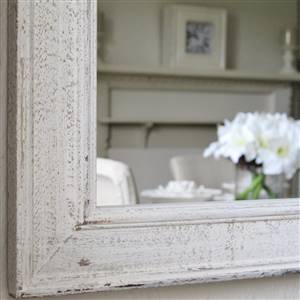 Beautiful antique-white mirror