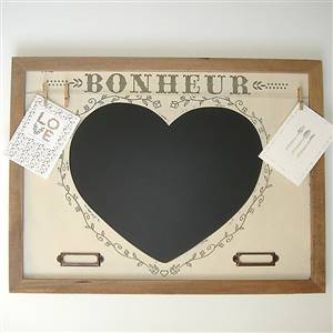 Heart memo chalk blackboard