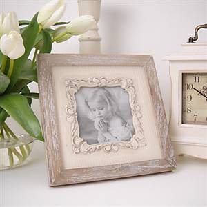 Cream wooden photo frame