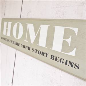 HOME is where - sign / plaque