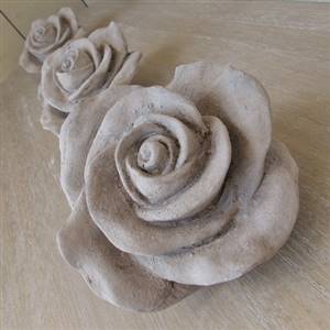 Decorative stone effect rose x 1