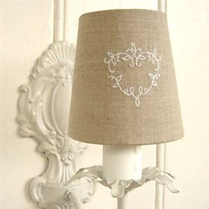 Small French linen shade