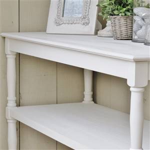French style white console table