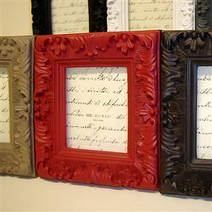 Small red picture/photo frame