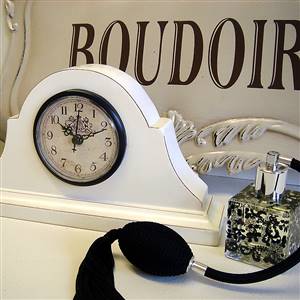 Cream Mantel Clock