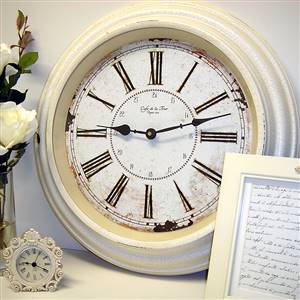 French style large cream clock