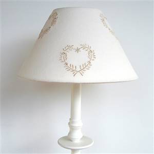Hearts linen lampshade 26cm DISCONTINUED