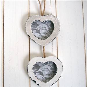 Triple small heart hanging frames