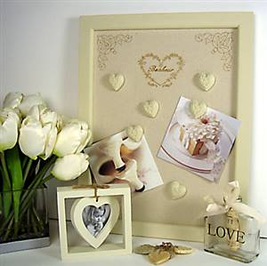 Cream Bonheur memo board