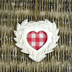Hanging heart photo frame