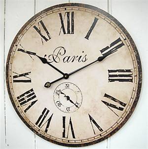 Large Paris wall clock