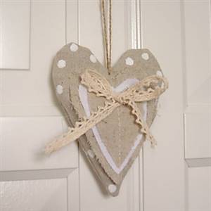 Polka dot lavender heart
