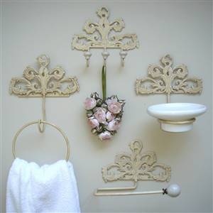 Cream french style bathroom set