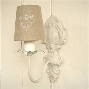 White Ornate Wall Light