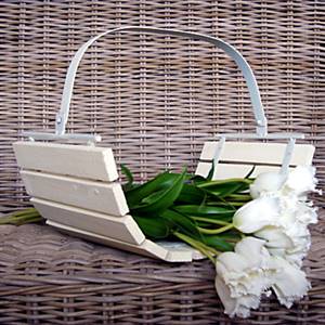 Cream trug / log basket
