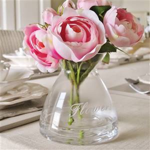 FLOWERS glass vase