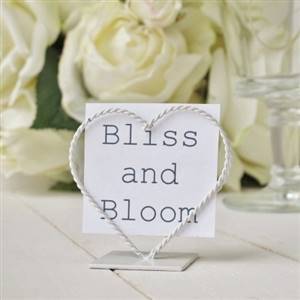 6 twist heart name card holders