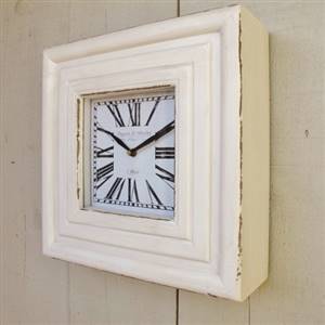 Square cream clock