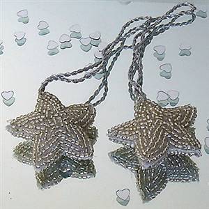 5 sparkly hanging stars