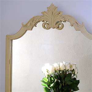 Cream wall mirror