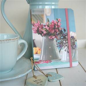 Country flowers notebook