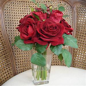 Ruckley Red Roses In Vase