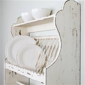 Wooden plate rack/shelf