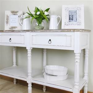 Rustic charm console table