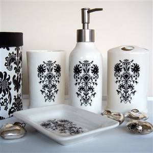 Damask 4pc bath set
