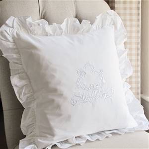 French style white cushion