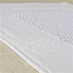 French style bath mat - ecru