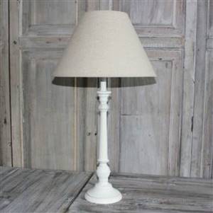 Table lamp linen shade 63cm