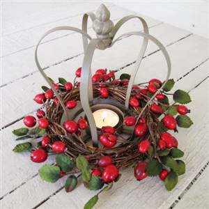 Crown Tea Light Candle Holder