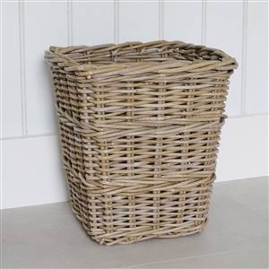 Wicker Wastepaper Bin Basket