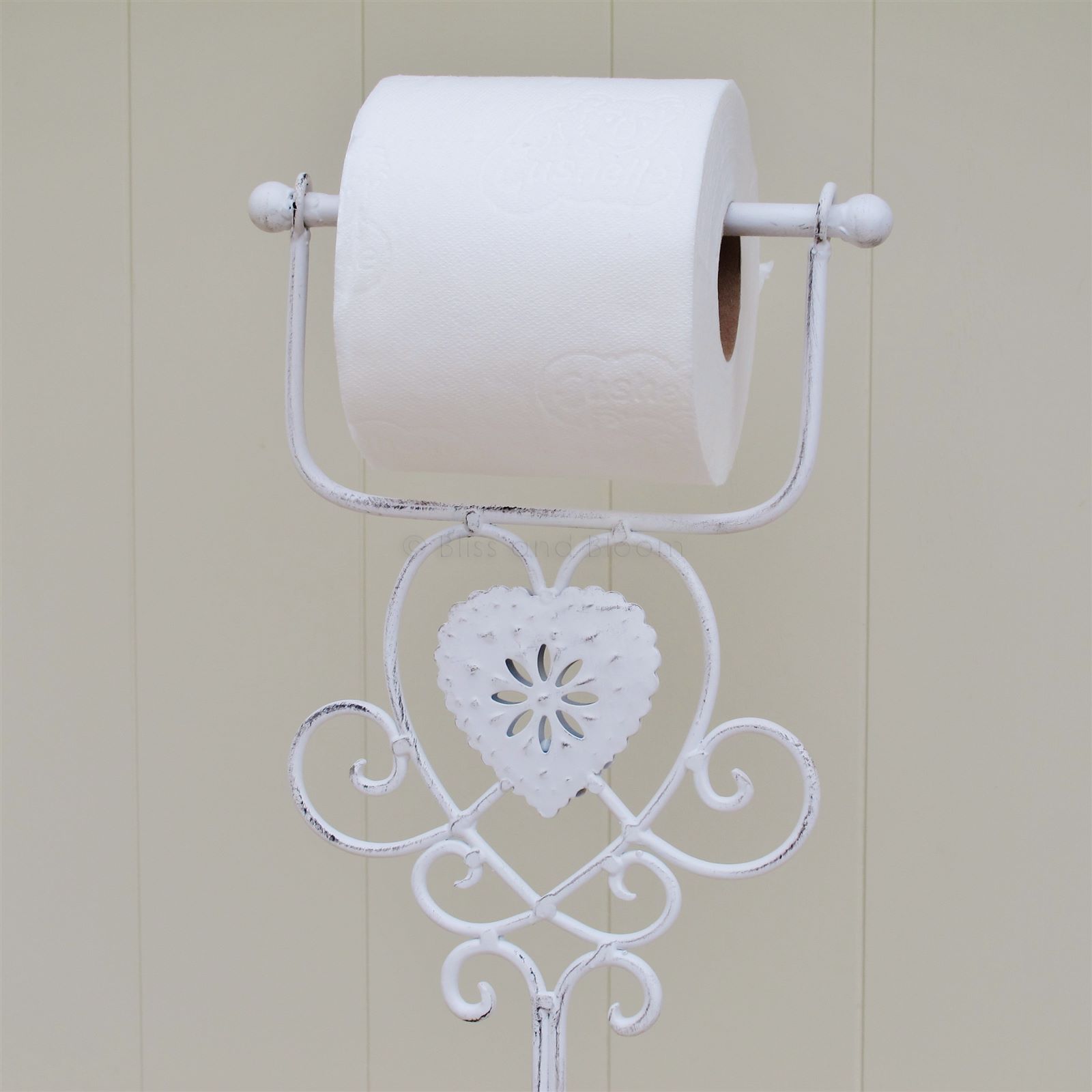 cream toilet roll holder