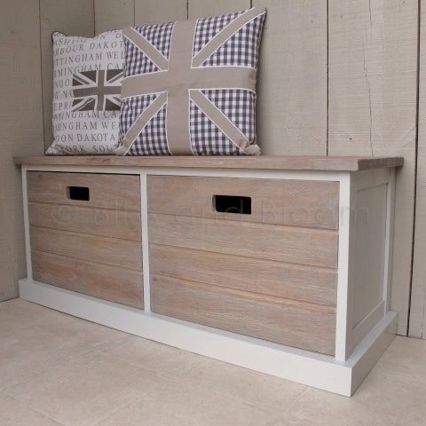 2 Drawer Storage Unit Bench Seat Bliss and Bloom
