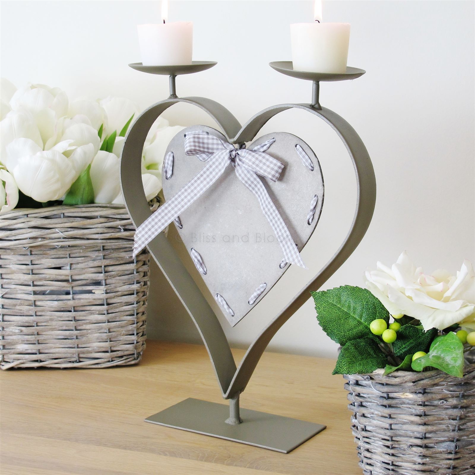 Heart candle stand Bliss and Bloom