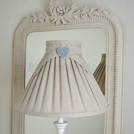 French Natural Linen Lampshade Bliss, French Lamp Shades