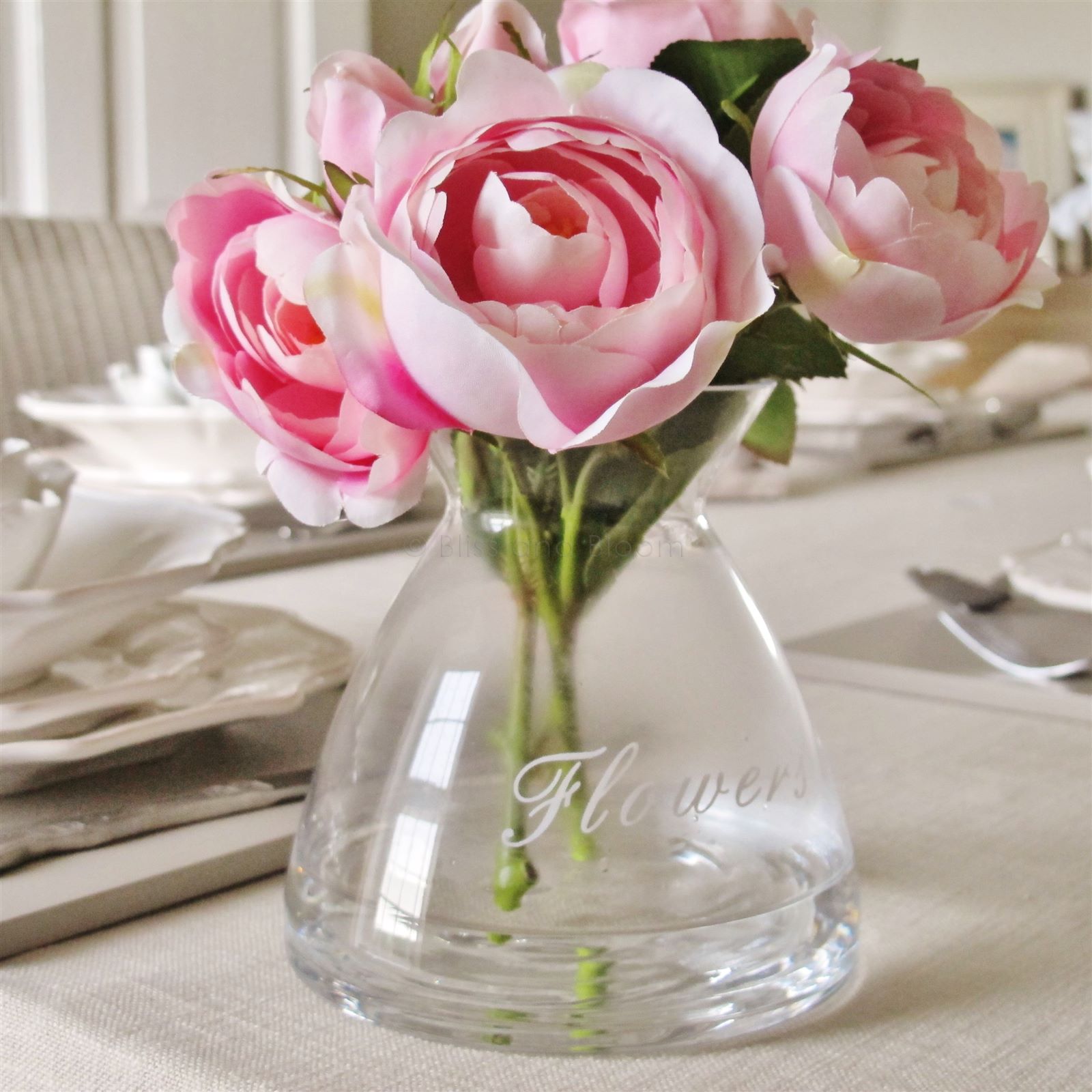 FLOWERS glass vase | Bliss and Bloom